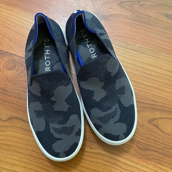 ROTHY’S gray two tone slip on sneakers shoes comfort machine washable all year 5 - Picture 1 of 10